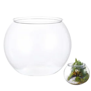 Fish Tank Aquarium Transparent Round Ornamental Portable G oldfish Fish Bowl ABS Lightweight Aquarium For Fish Home Desk Decor