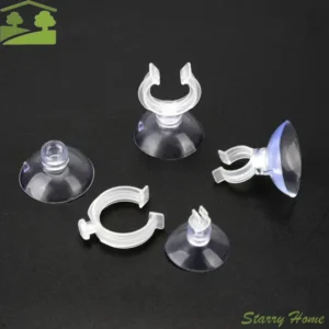 10pcs PVC Aquarium Sucker Clear Multi-specification Fish Tank Suction Cup Strong Adsorption with Hook Air Hose Clamp Wire