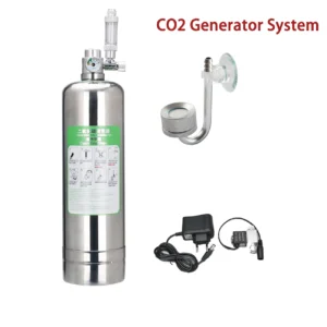 Aquarium CO2 Generator system Kit Stainless Steel CO2 Cylinder Generator System Carbon Dioxide Reactor Kit For Plant Fish