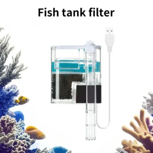 USB Connect Fish Tank Filter 2.5W With Filter Cotton Household Wall Mounted Fish Tank Filter